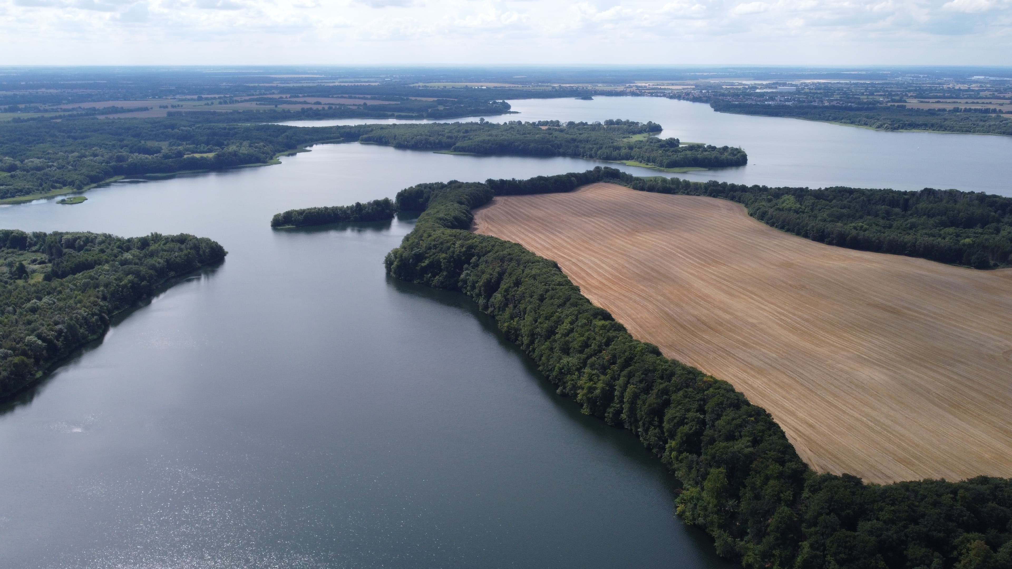 Schaalsee von oben - Luftaufnahme des Sees